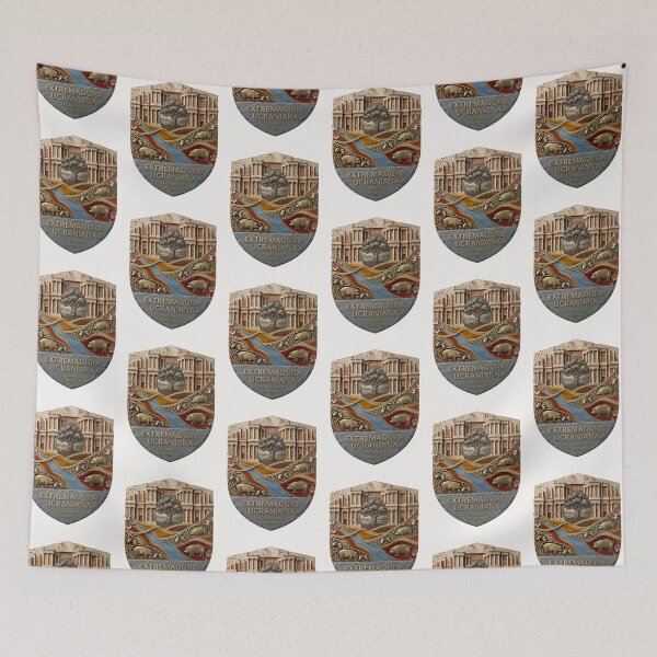 Item preview, Ukrainian Extremadura: Cultural Fusion Texture Art (Ancient Heritage) designed and sold by UkrainianSpain.