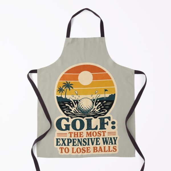 Item preview, Funny Golf Quote - Most Expensive Way To Lose Balls - Retro Water Hazard designed and sold by BelievingCreate.