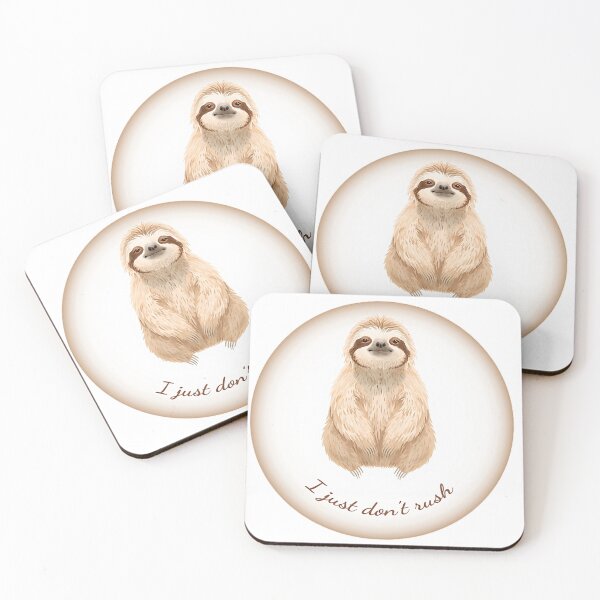 Item preview, Sloth Philosophy #01 - I Just Don’t Rush  designed and sold by Quiet Joy Studio.
