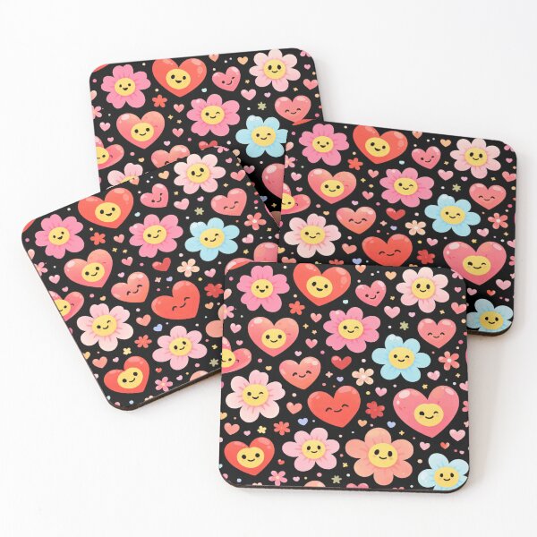 Item preview, Cute Heart Flower Pattern Romantic Floral Love Aesthetic Design designed and sold by PunchDrop.