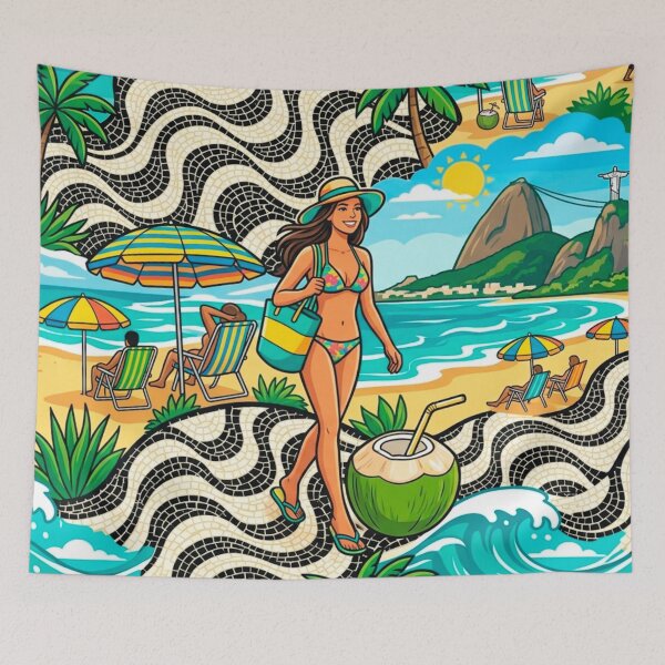 Item preview, Rio de Janeiro: Vibrant Beach Life designed and sold by edstorebeaches.