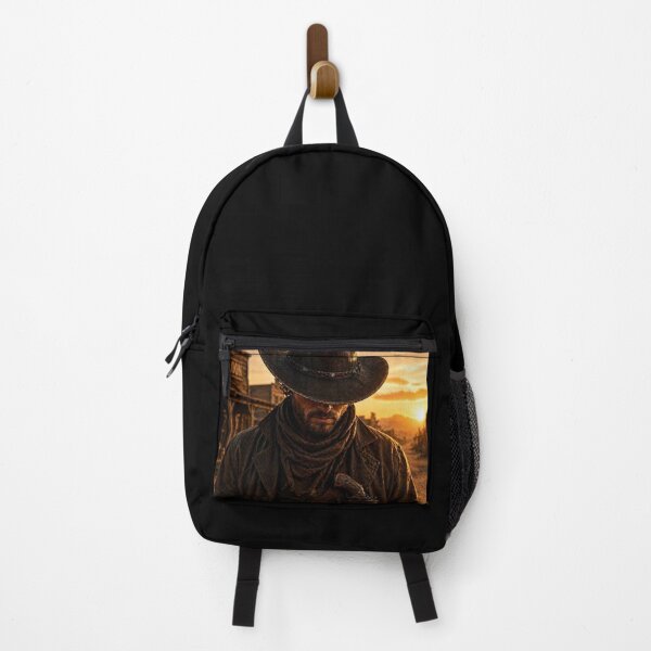 Item preview, Lone Gunslinger Cowboy – Wild West Outlaw at Sunset designed and sold by  QuarterHorseArt by Just my Studio.