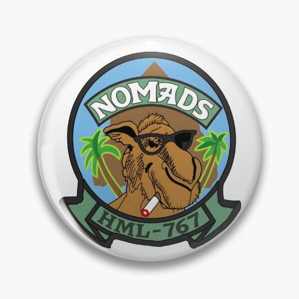 Item preview, The Desert Drifters: HML-767 Nomads Squadron Emblem designed and sold by CharlieDesings.