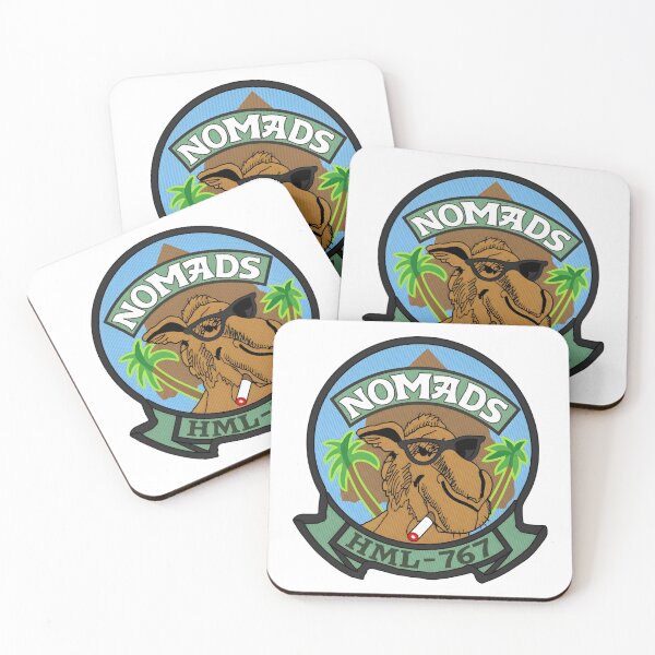 Item preview, The Desert Drifters: HML-767 Nomads Squadron Emblem designed and sold by CharlieDesings.