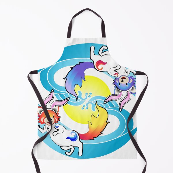 Item preview, Water Rabbit Fire Pandas designed and sold by fishbirdstudios.