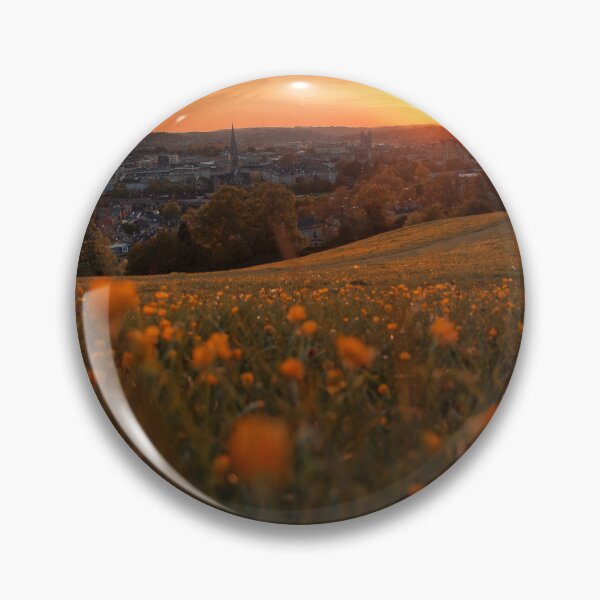 Item preview, Bath Sunset Cityscape clear view of the City through buttercup meadows designed and sold by duncan1980uk.