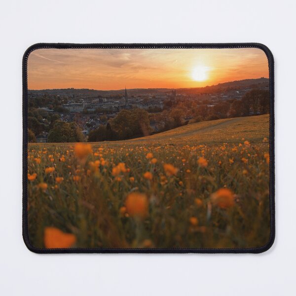 Item preview, Bath Sunset Cityscape clear view of the City through buttercup meadows designed and sold by duncan1980uk.