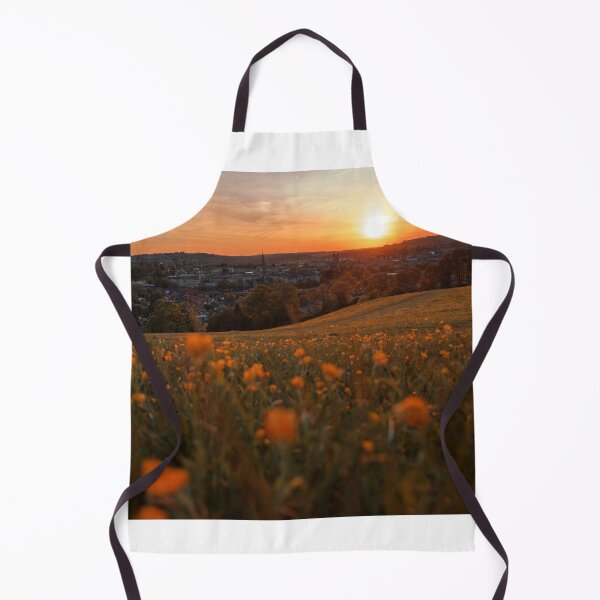 Item preview, Bath Sunset Cityscape clear view of the City through buttercup meadows designed and sold by duncan1980uk.