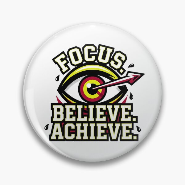 Item preview, Focus. Believe. Achieve. Athletic Arrow & Eye Logo designed and sold by UkrainianSpain.