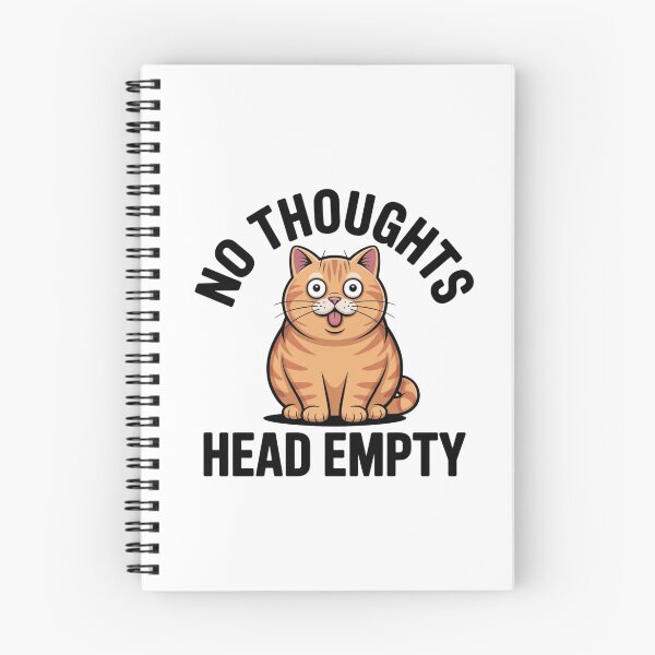 Item preview, No Thoughts Head Empty Funny Cat Lover Gift designed and sold by Mr-wow.
