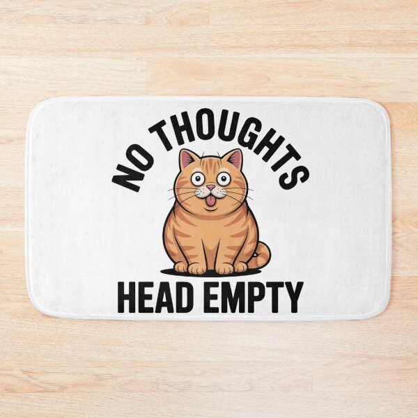Item preview, No Thoughts Head Empty Funny Cat Lover Gift designed and sold by Mr-wow.
