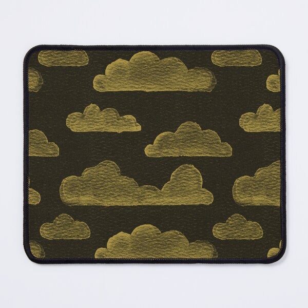 Item preview, Dreamtime Clouds Watercolor Pattern - Coal + Saffron designed and sold by Irene Estelle.