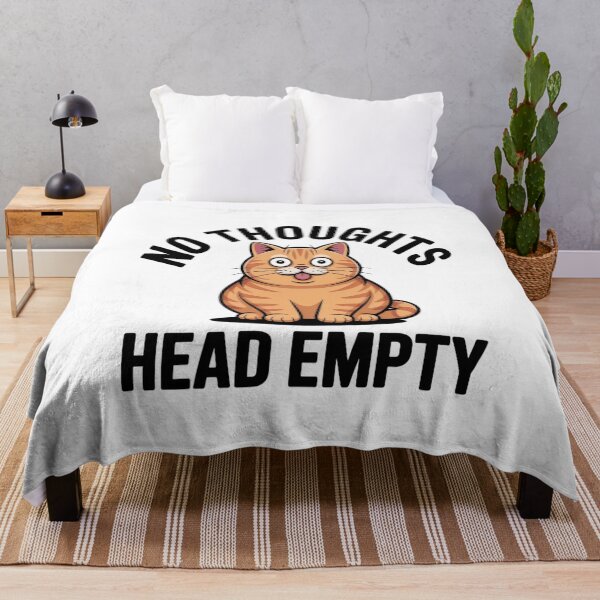 Item preview, No Thoughts Head Empty Funny Cat Lover Gift designed and sold by Mr-wow.