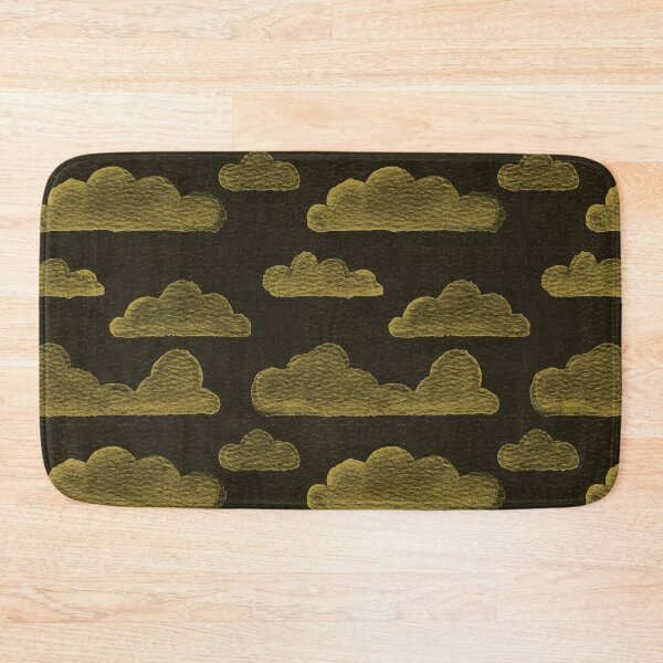 Item preview, Dreamtime Clouds Watercolor Pattern - Coal + Saffron designed and sold by Irene Estelle.