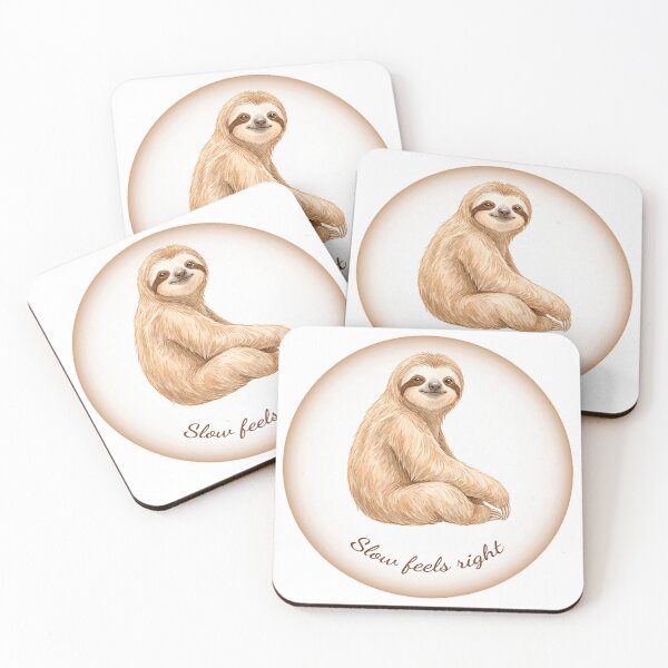 Item preview, Sloth Philosophy #04 - Slow Feels Right  designed and sold by Quiet Joy Studio.