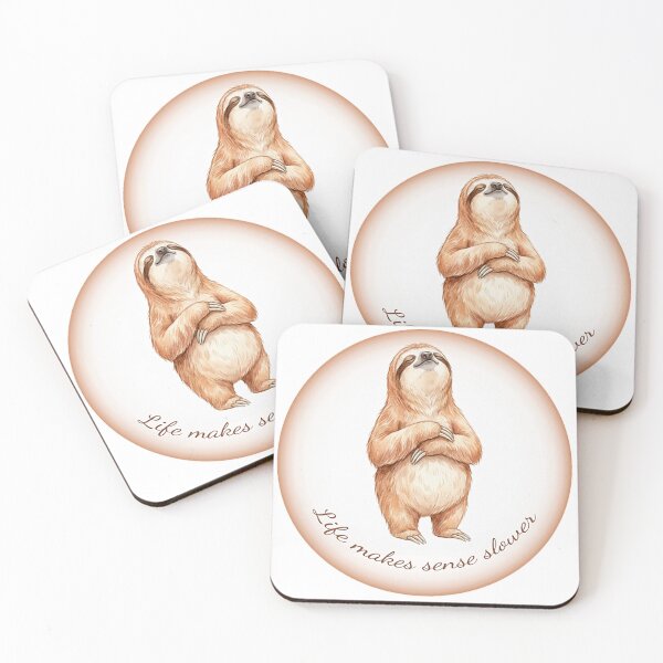 Item preview, Sloth Philosophy #05 - Life Makes Sense Slower  designed and sold by Quiet Joy Studio.