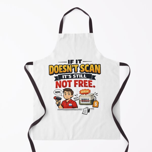 Item preview, If It Doesn’t Scan Not Free Funny Retail designed and sold by CoolTShirtDesign.