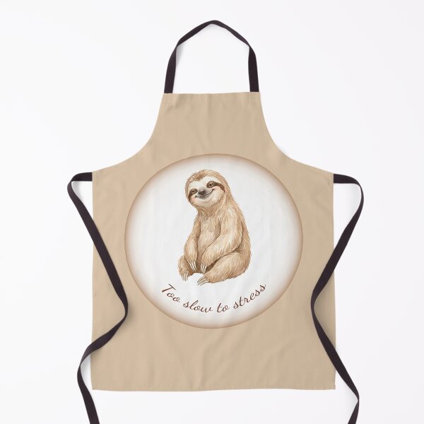Item preview, Sloth Philosophy #06 - Too Slow to Stress designed and sold by Quiet Joy Studio.