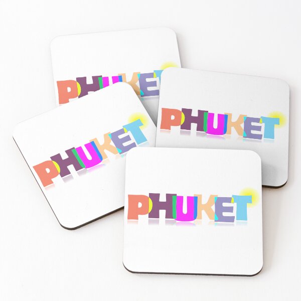 Item preview, Word Phuket on white background designed and sold by ArtEventET.