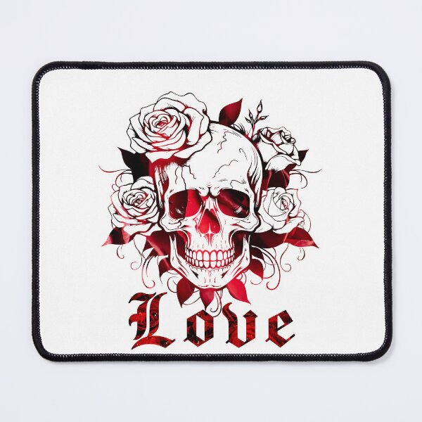Item preview, Love and Death – Skull with Roses Design designed and sold by ANoelleART.