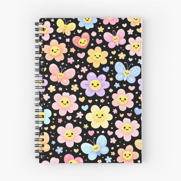 Item preview, Cute Flower Pattern Kawaii Floral Butterflies Colorful Design designed and sold by PunchDrop.