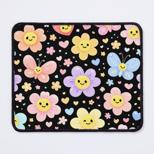 Item preview, Cute Flower Pattern Kawaii Floral Butterflies Colorful Design designed and sold by PunchDrop.