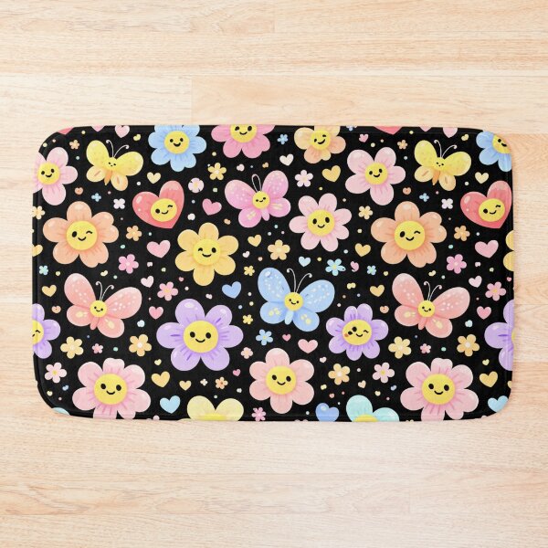 Item preview, Cute Flower Pattern Kawaii Floral Butterflies Colorful Design designed and sold by PunchDrop.