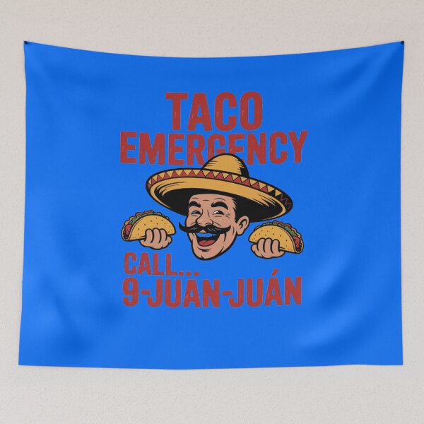 Item preview, Funny Taco Eating Design TACO EMERGENCY call... 9-JUAN-JUAN designed and sold by fantasticdesign.