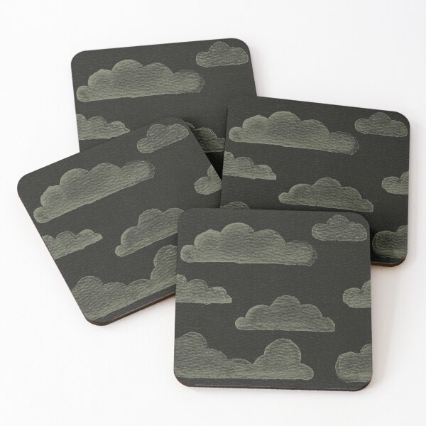 Item preview, Dreamtime Clouds Watercolor Pattern - Coal + Sage designed and sold by Irene Estelle.