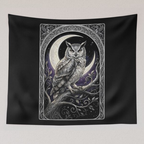 Item preview, Moonlit Owl designed and sold by JacquiTaylorArt.