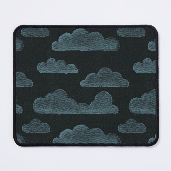 Item preview, Dreamtime Clouds Watercolor Pattern - Coal + Peacock designed and sold by Irene Estelle.