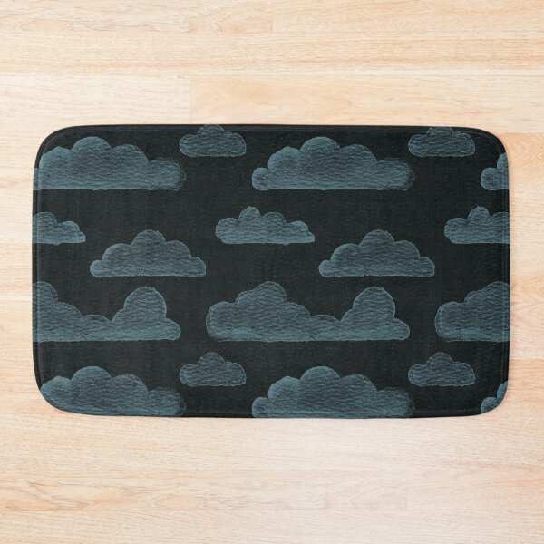Item preview, Dreamtime Clouds Watercolor Pattern - Coal + Peacock designed and sold by Irene Estelle.