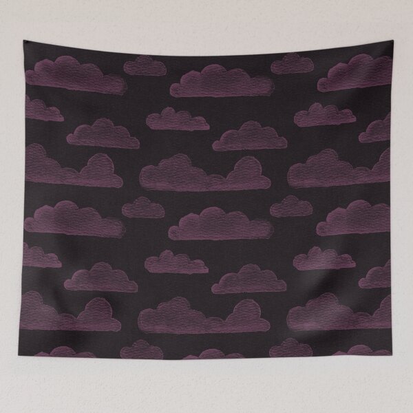 Item preview, Dreamtime Clouds Watercolor Pattern - Coal + Beet designed and sold by Irene Estelle.