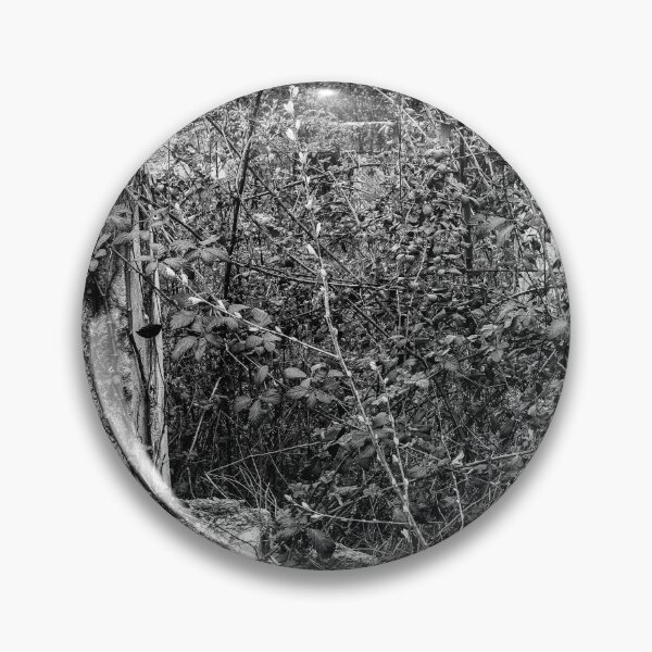 Item preview, Silence in Monochrome — Overgrown Abandoned Window designed and sold by Rabee Khalil Photography.