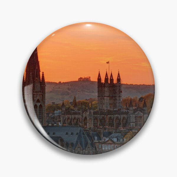 Item preview, Vibrant Sunset Cityscape Bath HDR in spring designed and sold by duncan1980uk.