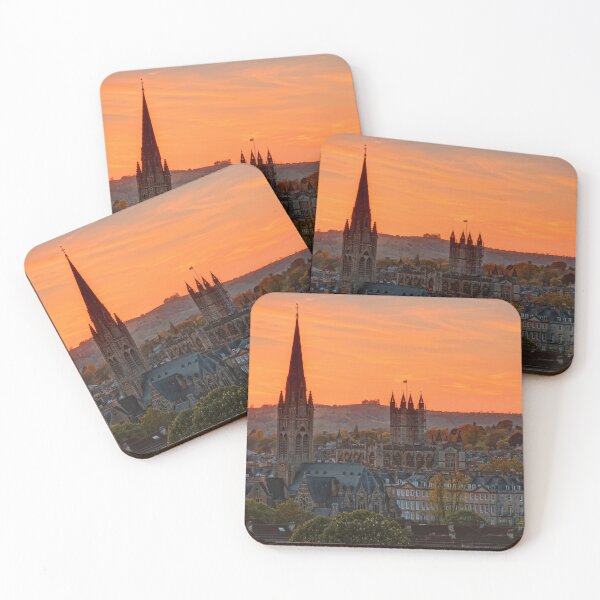 Item preview, Vibrant Sunset Cityscape Bath HDR in spring designed and sold by duncan1980uk.