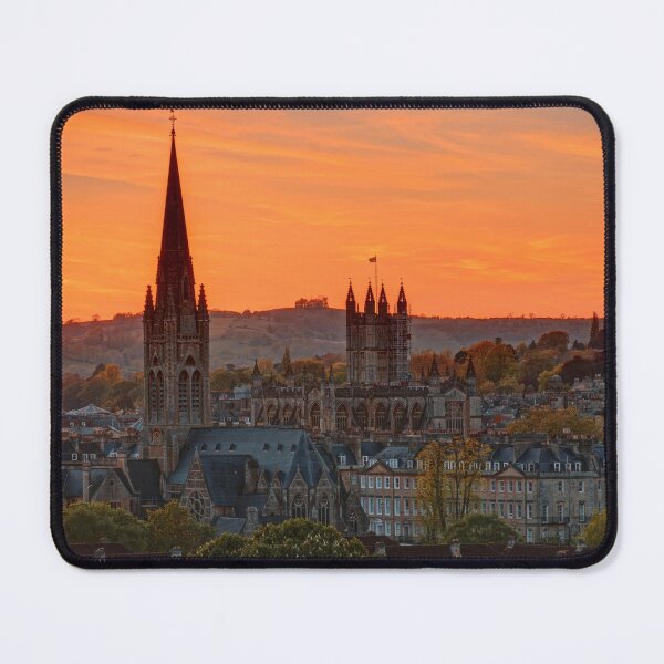 Item preview, Vibrant Sunset Cityscape Bath HDR in spring designed and sold by duncan1980uk.