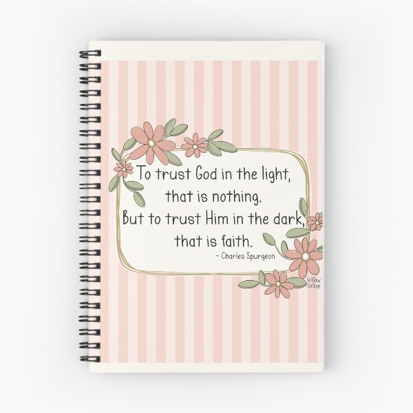 Item preview, Trust God Charles Spurgeon Quote designed and sold by Willow & Grace Designs.