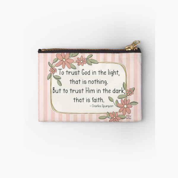 Item preview, Trust God Charles Spurgeon Quote designed and sold by Willow & Grace Designs.