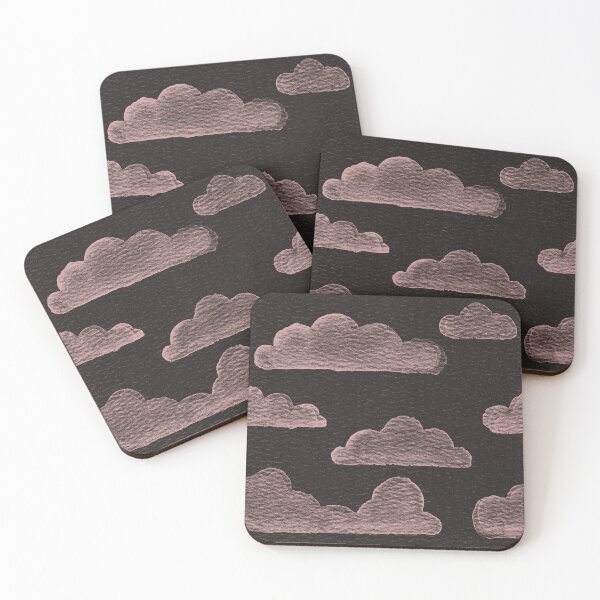Item preview, Dreamtime Clouds Watercolor Pattern - Coal + Rose designed and sold by Irene Estelle.