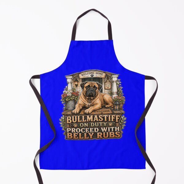 Item preview, Bullmastiff On Duty Proceed With Belly Rubs Dog Art Design designed and sold by fantasticdesign.