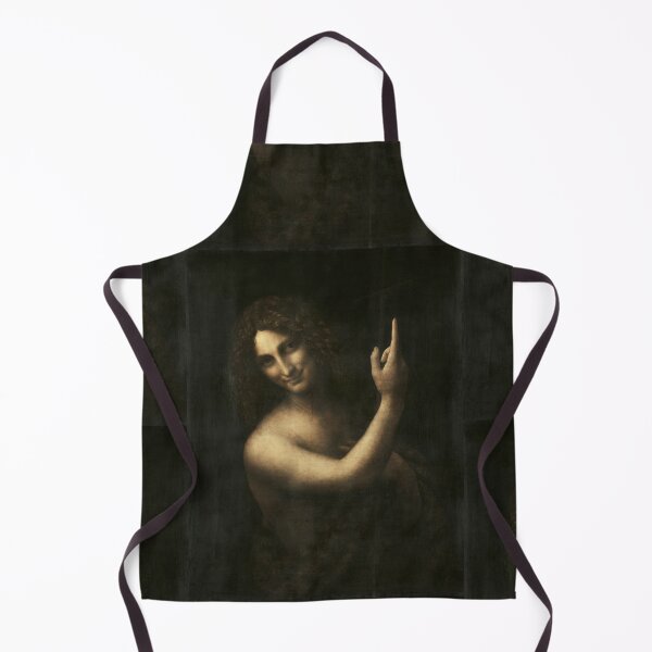 Item preview, Saint John the Baptist by Leonardo da Vinci | High Renaissance Religious Portrait Print designed and sold by artofuniverse.