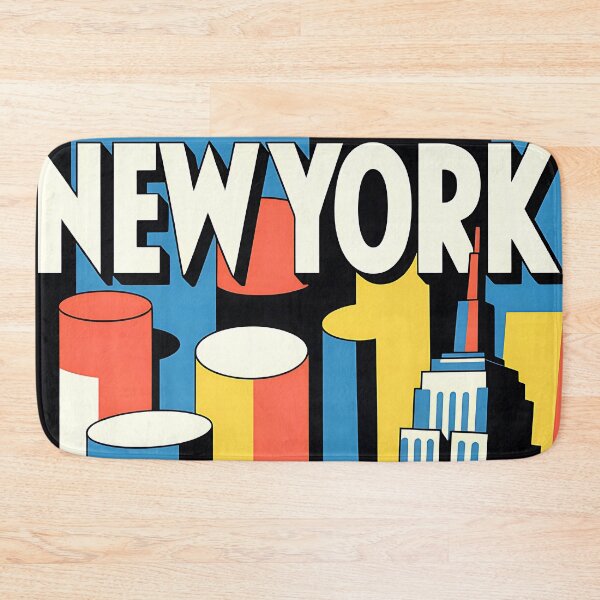 Item preview, New York - Empire State - Vintage travel poster in the style of Fernand Léger designed and sold by PrintableTravel.