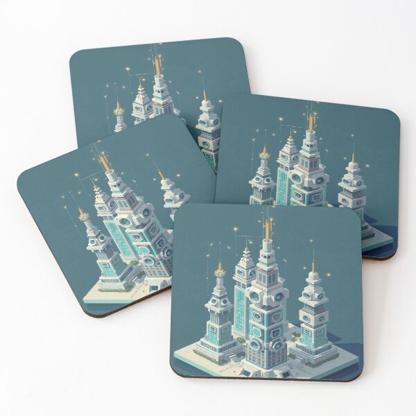 Item preview, The Blue City designed and sold by AbstractAnom.