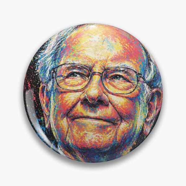 Item preview, Warren Buffett Color Splash Investor Portrait designed and sold by S4PPHIRE-DES1GN.