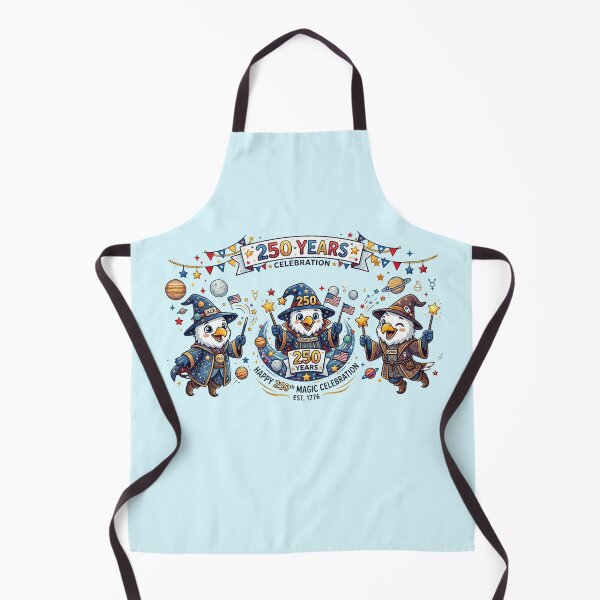 Item preview, 250 Years Magic Celebration Eagles Wizard Patriotic Cartoon USA 1776–2026 American Freedom Anniversary Cute Eagle Design designed and sold by BreezifyDesignStudio.
