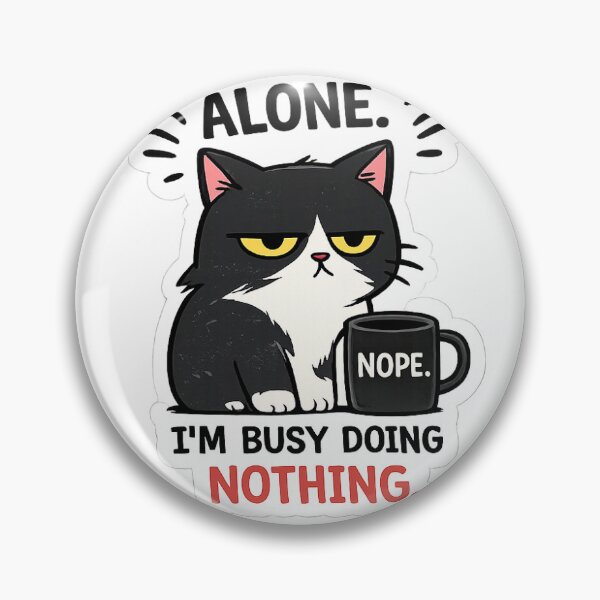 Item preview, Leave Me Alone Funny Cat Sticker designed and sold by artboxgo.