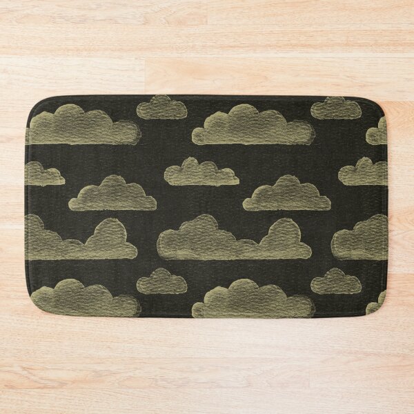 Item preview, Dreamtime Clouds Watercolor Pattern - Coal + Gold designed and sold by Irene Estelle.
