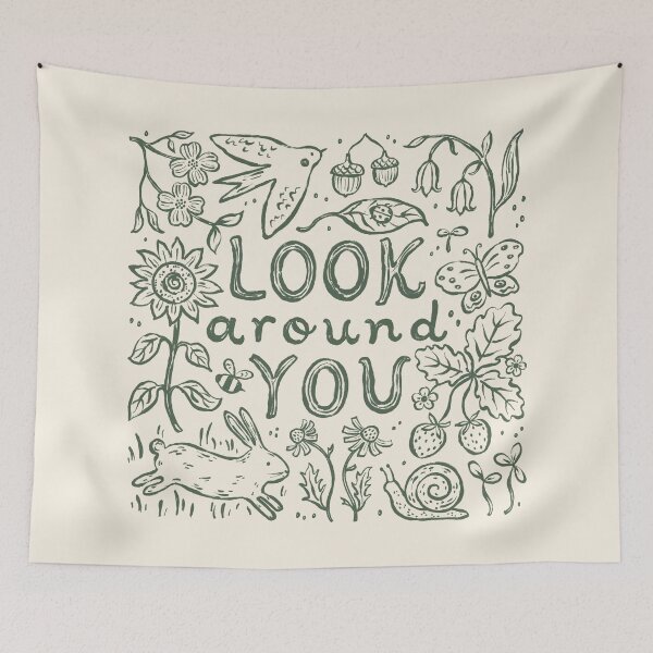 Item preview, Look Around You - Nature Drawing designed and sold by ohjessmarie.