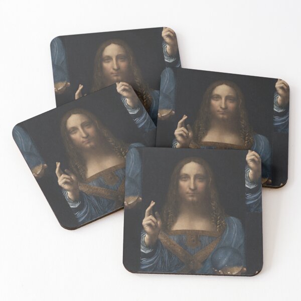 Item preview, Salvator Mundi by Leonardo da Vinci Renaissance Jesus Christ Portrait Poster designed and sold by artofuniverse.